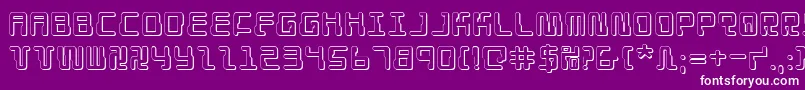 Droidlover3D Font – White Fonts on Purple Background