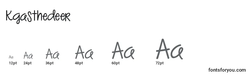Kgasthedeer Font Sizes