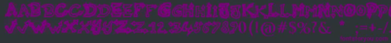 RaslaniUndaground Font – Purple Fonts on Black Background