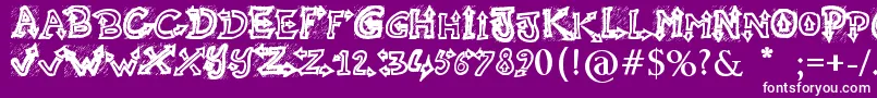 RaslaniUndaground Font – White Fonts on Purple Background