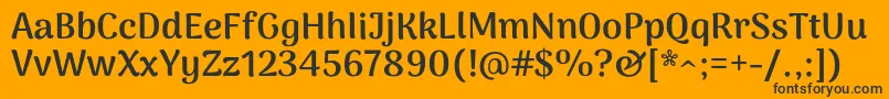 ArimamaduraiExtrabold Font – Black Fonts on Orange Background