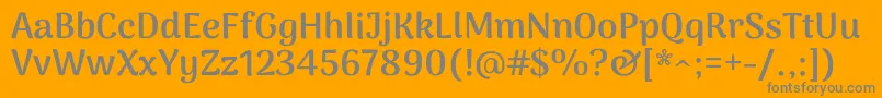 ArimamaduraiExtrabold Font – Gray Fonts on Orange Background