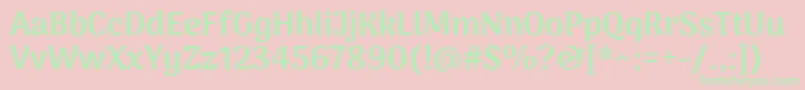 ArimamaduraiExtrabold Font – Green Fonts on Pink Background