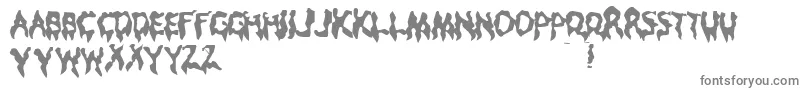 DroopyPoopy-Schriftart – Graue Schriften auf weißem Hintergrund
