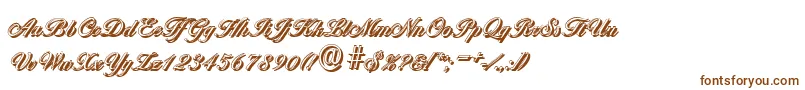 BallantinesshadowLightRegular-Schriftart – Braune Schriften