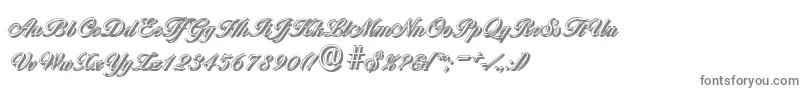 BallantinesshadowLightRegular-Schriftart – Graue Schriften auf weißem Hintergrund