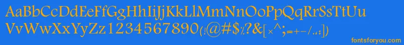 More about KKamran Font KKamran Font – Orange Fonts on Blue Background