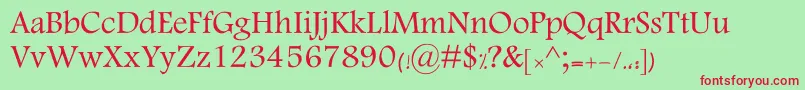 KKamran Font – Red Fonts on Green Background