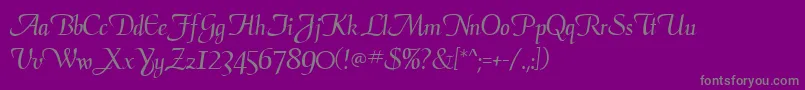 Admiral Font – Gray Fonts on Purple Background