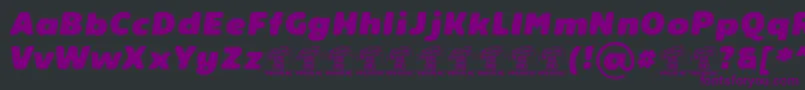 Czcionka ReelerPersonaluse – fioletowe czcionki na czarnym tle