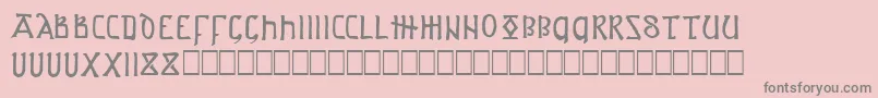 AngloSaxonProject Font – Gray Fonts on Pink Background