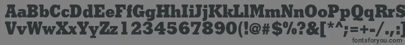 Shakulac-fontti – mustat fontit harmaalla taustalla