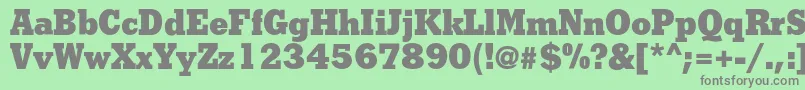 Shakulac Font – Gray Fonts on Green Background