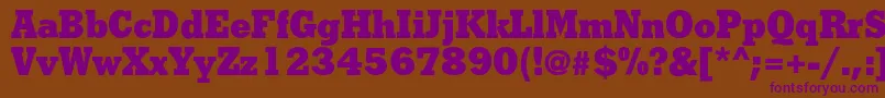 Shakulac Font – Purple Fonts on Brown Background