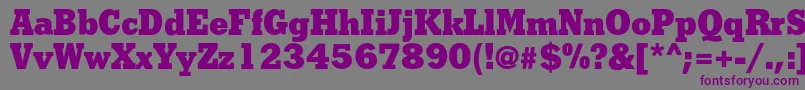 Shakulac Font – Purple Fonts on Gray Background
