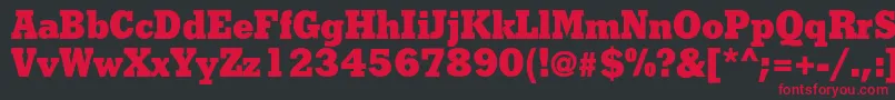 Shakulac Font – Red Fonts on Black Background