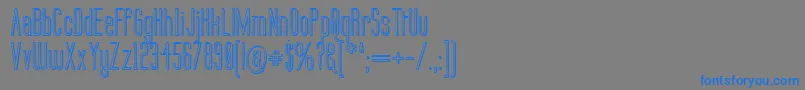 Labtop3D Font – Blue Fonts on Gray Background