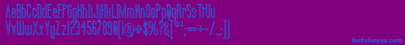 Labtop3D Font – Blue Fonts on Purple Background