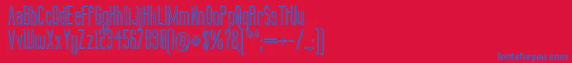 Labtop3D Font – Blue Fonts on Red Background