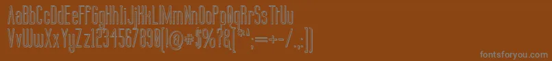 Labtop3D Font – Gray Fonts on Brown Background