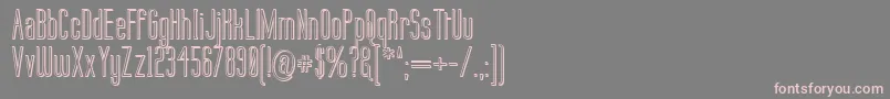 Labtop3D-Schriftart – Rosa Schriften auf grauem Hintergrund