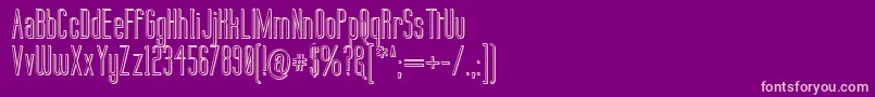 Labtop3D Font – Pink Fonts on Purple Background