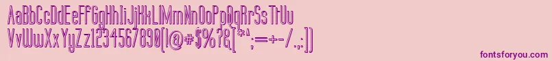 Labtop3D Font – Purple Fonts on Pink Background