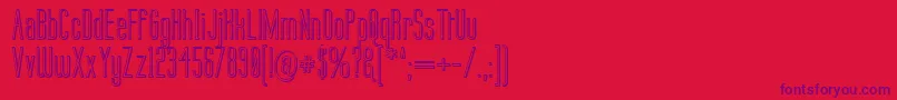 Labtop3D Font – Purple Fonts on Red Background