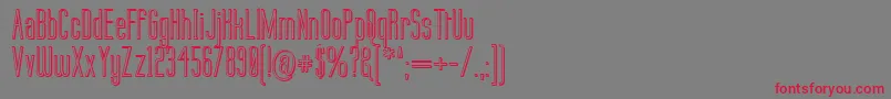 Labtop3D Font – Red Fonts on Gray Background