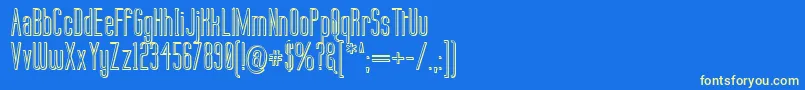 fuente Labtop3D – Fuentes Amarillas Sobre Fondo Azul