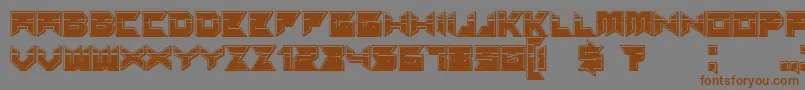 Suggested3Dfilledgradient Font – Brown Fonts on Gray Background