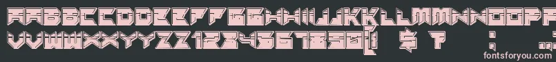 Suggested3Dfilledgradient Font – Pink Fonts on Black Background