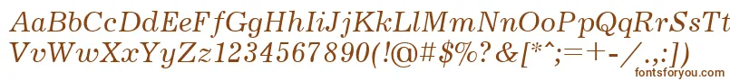 Jrn56C Font – Brown Fonts on White Background