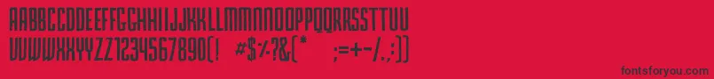 PrimmaHandmadeDafont Font – Black Fonts on Red Background