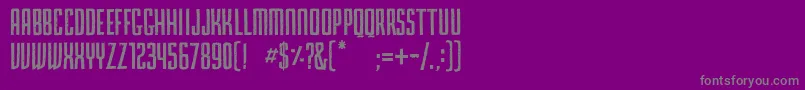 PrimmaHandmadeDafont-Schriftart – Graue Schriften auf violettem Hintergrund