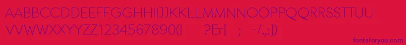 Ethromainethon Font – Purple Fonts on Red Background