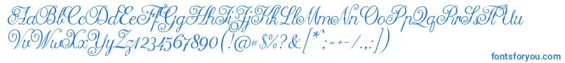 Arellion Font – Blue Fonts on White Background