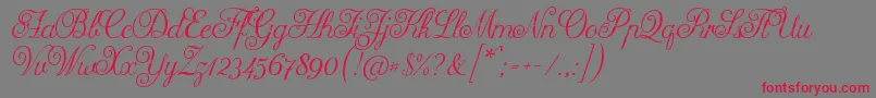 Arellion Font – Red Fonts on Gray Background