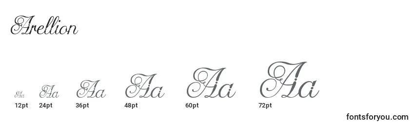 Arellion Font Sizes