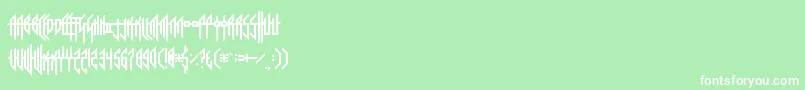 SorrierStatements Font – White Fonts on Green Background