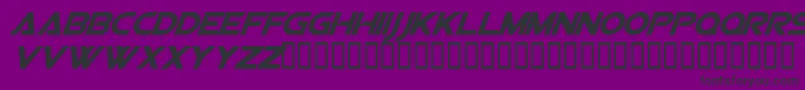 Шрифт Vipessi – чёрные шрифты на фиолетовом фоне