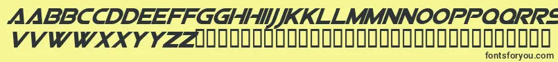 Vipessi Font – Black Fonts on Yellow Background