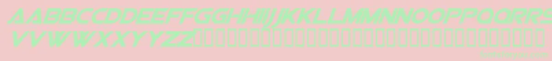 Vipessi Font – Green Fonts on Pink Background