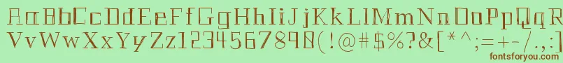 Historianpencil Font – Brown Fonts on Green Background