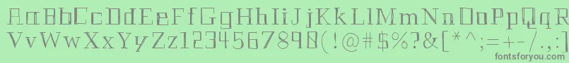 Historianpencil Font – Gray Fonts on Green Background