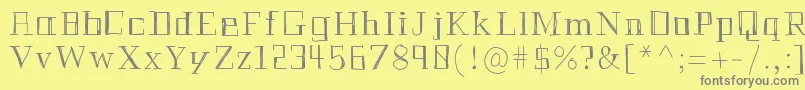 Historianpencil Font – Gray Fonts on Yellow Background