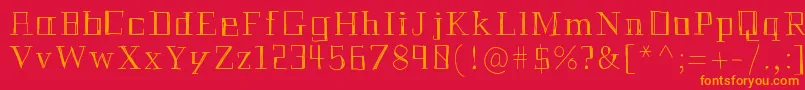 Historianpencil Font – Orange Fonts on Red Background