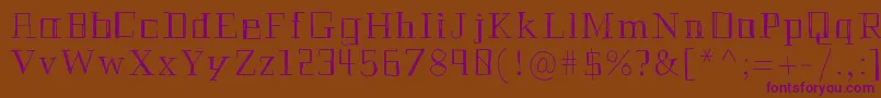 Historianpencil Font – Purple Fonts on Brown Background