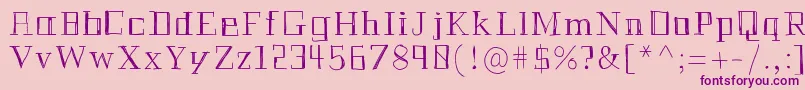 Historianpencil Font – Purple Fonts on Pink Background