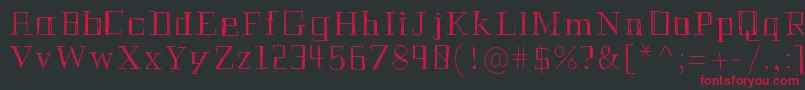 Historianpencil Font – Red Fonts on Black Background